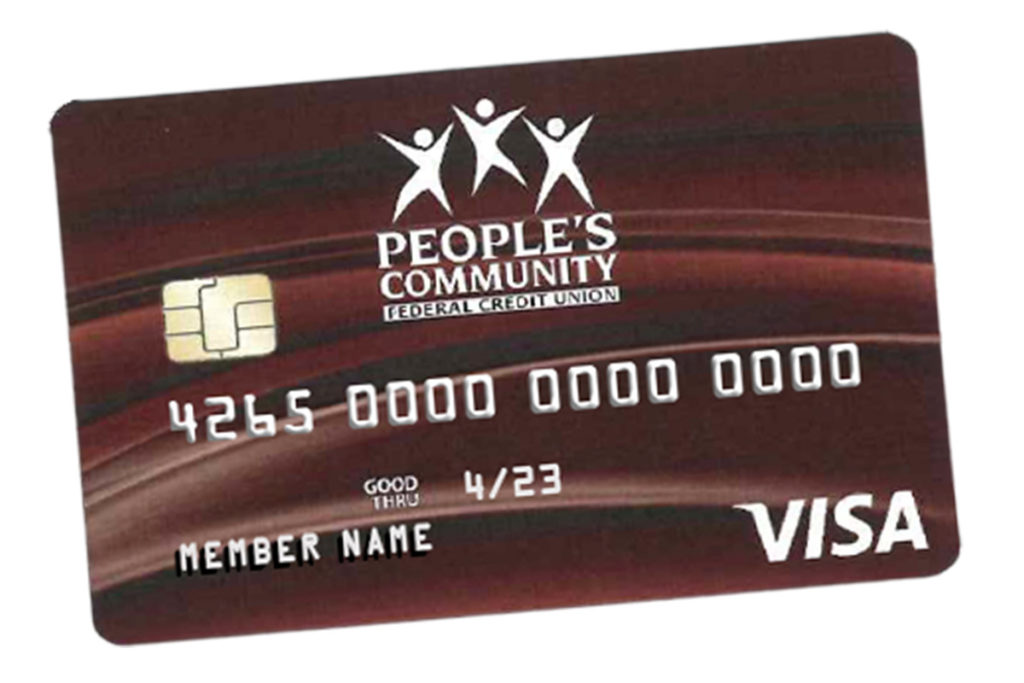 Secured Visa® Credit Card provided by People's Community Credit Union throughout Clark County and Southwest WA.